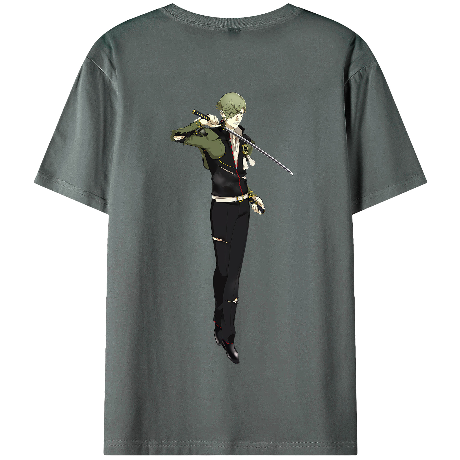 （画像用） 刀剣乱舞 Touken Ranbu 綿100％半袖Tシャツ（背面プリント）